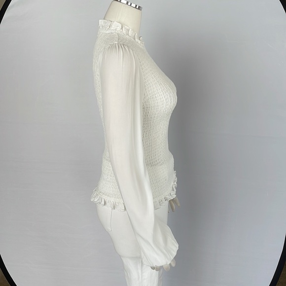 Venus Elastic Bodice Top White Size Small - Picture 6 of 9